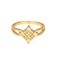 Stunning Gold Plated White CZ Stone Finger Ring