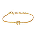 Alluring Heart Design American Diamond Ladies Bracelet