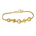 Gorgeous Heart Design Synthetic Stones Ladies Bracelet