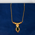 Classy Gold Plated Ruby Stones Nagapadam Pendant Necklace