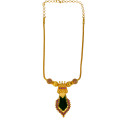 Premium Gold Plated Ball Chain Necklace With Nagapadam Pendant