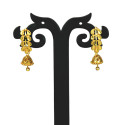 Traditional Gold Plated Designer Leaf Jhumka Earring