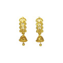 Traditional Gold Plated Designer Leaf Jhumka Earring