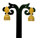 Contemporary Gold Plated Designer Jhumka Earrings