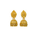 Contemporary Gold Plated Designer Jhumka Earrings