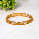 Chettinad Matte Mesh Design Ruby Stone Bangle