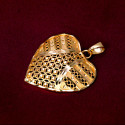 Beautiful Gold Plated Heart Design Pendant For Girls