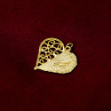 Gold Plated Intricate Filigree Design Heart Pendant