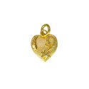 Cute Micro Gold Plated Designer Heart Pendant