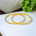 Elegant Gold Plated Designer Wave Bangles