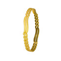 Elegant Gold Plated Designer Wave Bangles