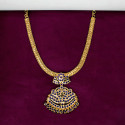 Alluring Gold Plated Adial Stone Pendant Necklace