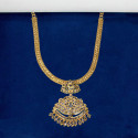 Alluring Gold Plated Adial Stone Pendant Necklace