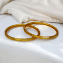 Lightweight Gold Plated Daily Wear Pipe Bangle for Women