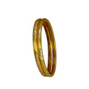 Lightweight Gold Plated Daily Wear Pipe Bangle for Women