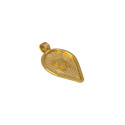 Micro Gold Plated Traditional Om Thali Pendant