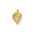 Micro Gold Plated Traditional Om Thali Pendant