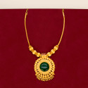 Premium Kerala Traditional Green Enamel Pathakkam Necklace