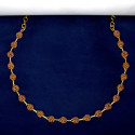 Marvelous Gold Plated Round Stone Necklace