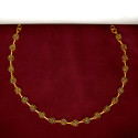Marvelous Gold Plated Round Stone Necklace