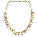 Exquisite Gold Plated Synthetic Stone Necklace