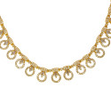 Exquisite Gold Plated Synthetic Stone Necklace