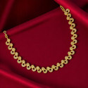 Elegant Gold Plated Designer Stone Necklace for Women