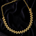Elegant Gold Plated Designer Stone Necklace for Women