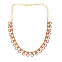 Exquisite Gold Plated Synthetic Stone Necklace