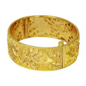 Charming Floral Premium Gold Plated Bridal Screw Bangle