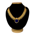 Kerala Gold Plated Mullamottu Enamel Pendant Necklace
