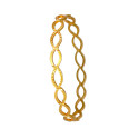 Stylish Gold Plated Oval Design Light-weight Bangle