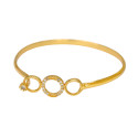 Trendy Premium American Diamond Open Bangle