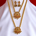 Traditional Matte Gold Plated Lakshmi Bridal Jewellery Set