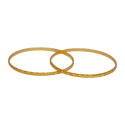 Stylish Gold Plated Wave Design Bangles