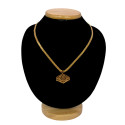 Stylish Gold Plated Semi-Precious Stone Adial Necklace
