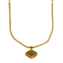 Stylish Gold Plated Semi-Precious Stone Adial Necklace