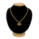 Stylish Gold Plated Semi-Precious Stone Adial Necklace