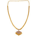 Stylish Gold Plated Semi-Precious Stone Adial Necklace