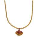 Stylish Gold Plated Semi-Precious Stone Adial Necklace