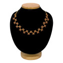 Trendy Gold Plated Stone Necklace