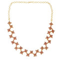 Trendy Gold Plated Stone Necklace