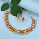 Ethnic Matte Lakshmi Necklace Set