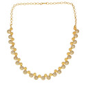 Alluring Round Gold Plated Jaipur Stone Necklace