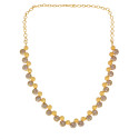 Alluring Round Gold Plated Jaipur Stone Necklace