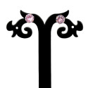 Small Round Stones Fashion Ear Studs