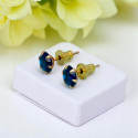 Small Round Stones Fashion Ear Studs