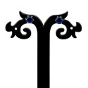 Small Round Stones Fashion Ear Studs