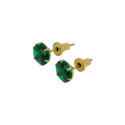 Small Round Stones Fashion Ear Studs