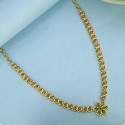 Elegant Gold Plated Leaves Design Stone Necklace